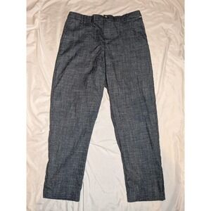 Tommy Hilfiger Women's Blue Tweed Pants Size Large
